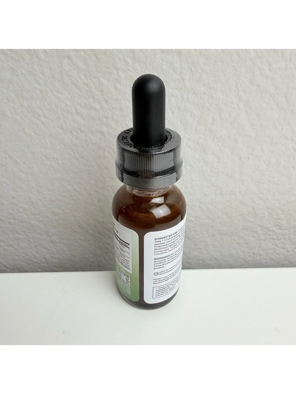 LUV Health Neuro Drops Peach Nectar Lion’s Mane Curcumin 1 fl oz 30mL
